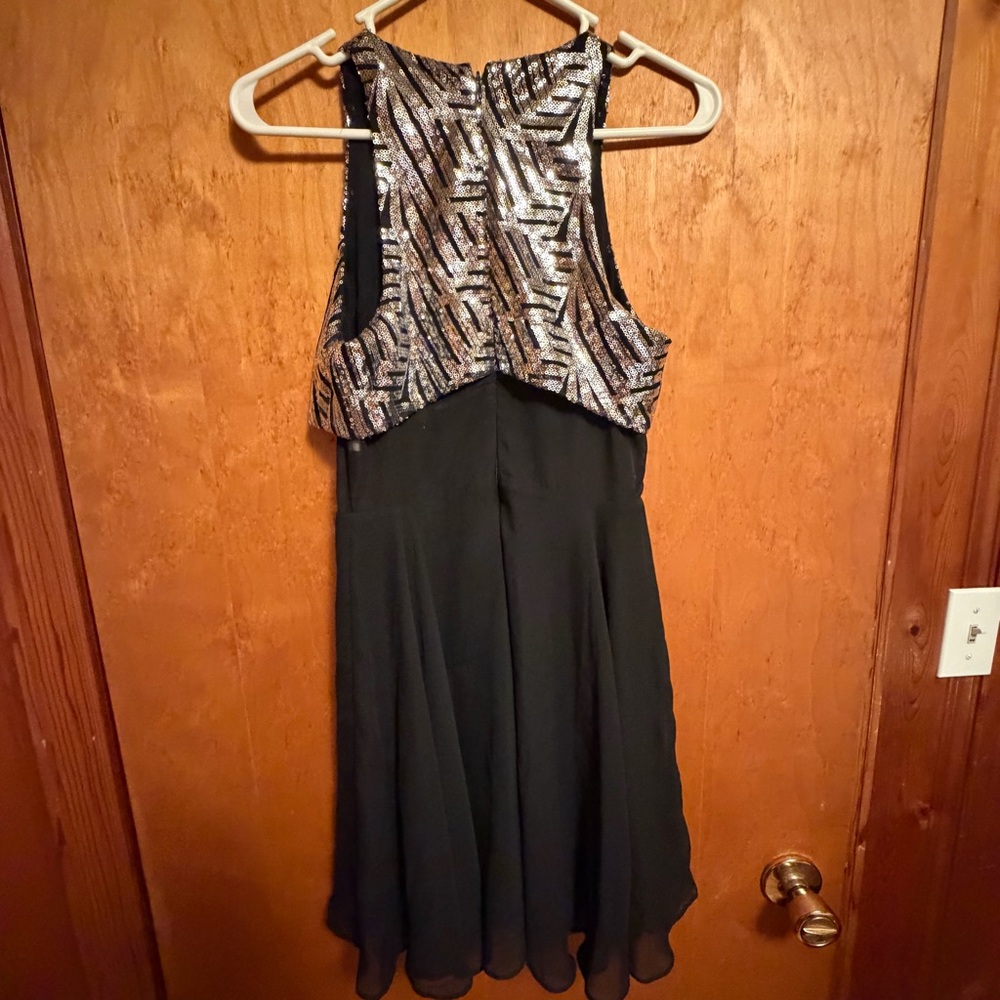 Speechless Black Dress with Rose Gold‎ Sequins - Picture 8 of 12